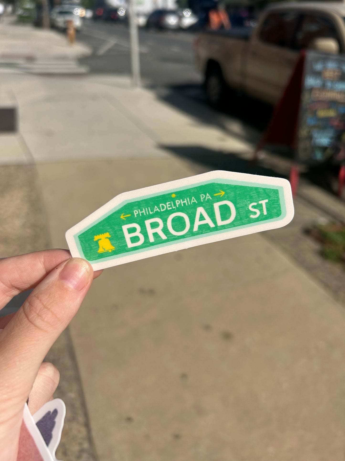 Broad St Sign Sticker