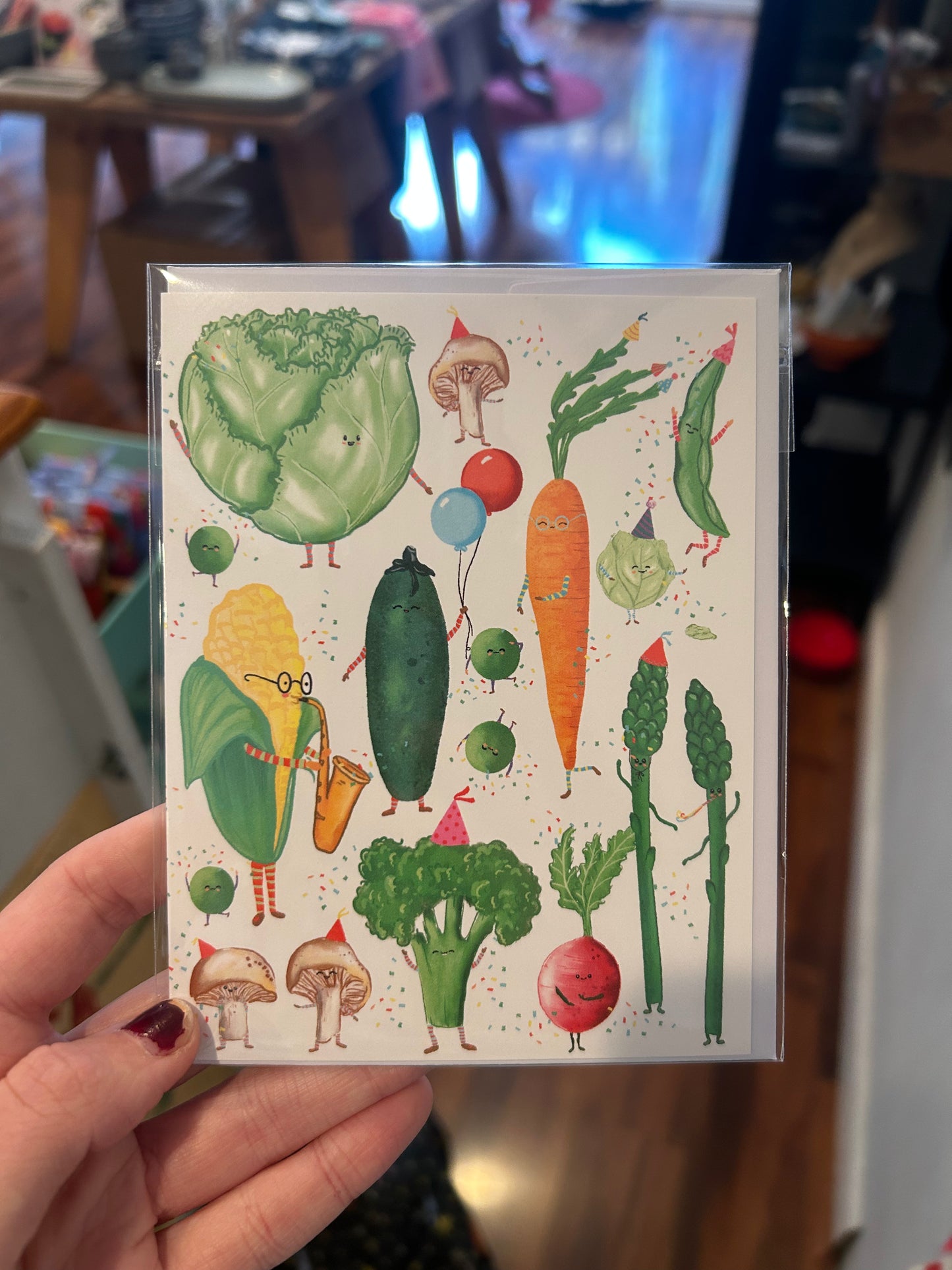 Veggie Party Greeting Card