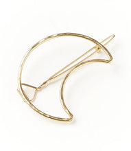 Load image into Gallery viewer, Indukala Crescent Moon Barrette
