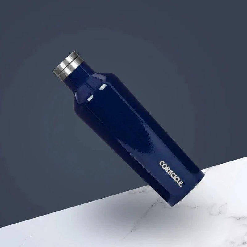 Midnight Navy Gloss Corkcicle Tumbler