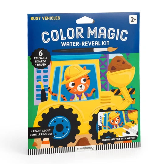 Busy Vehicles Color Reveal Kit