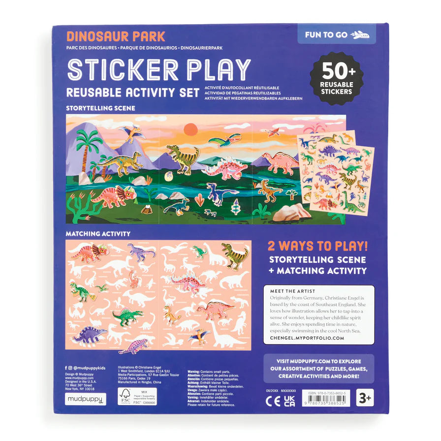 Dinosaur Park - Reusable Sticker Activity Set