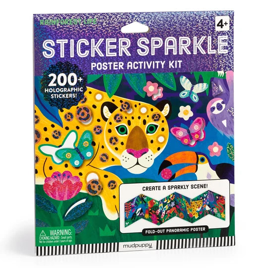 Sticker Sparkle Poster Activity Kit: Rainforest Life
