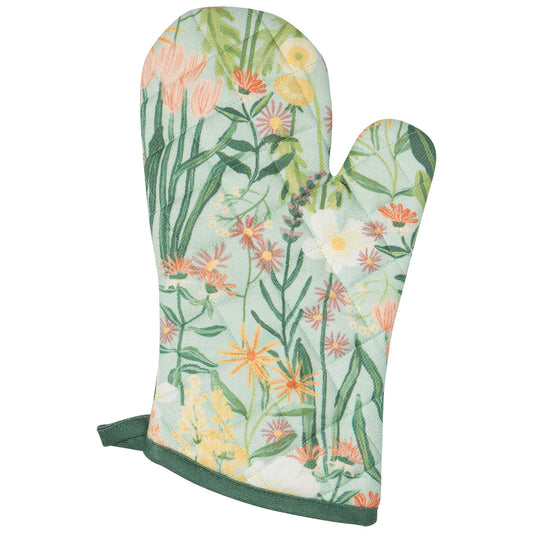 Bees and Blooms Oven Mitt