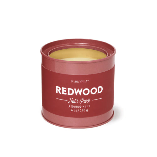 Redwoods Redwood & Lily Parks Tin Candle