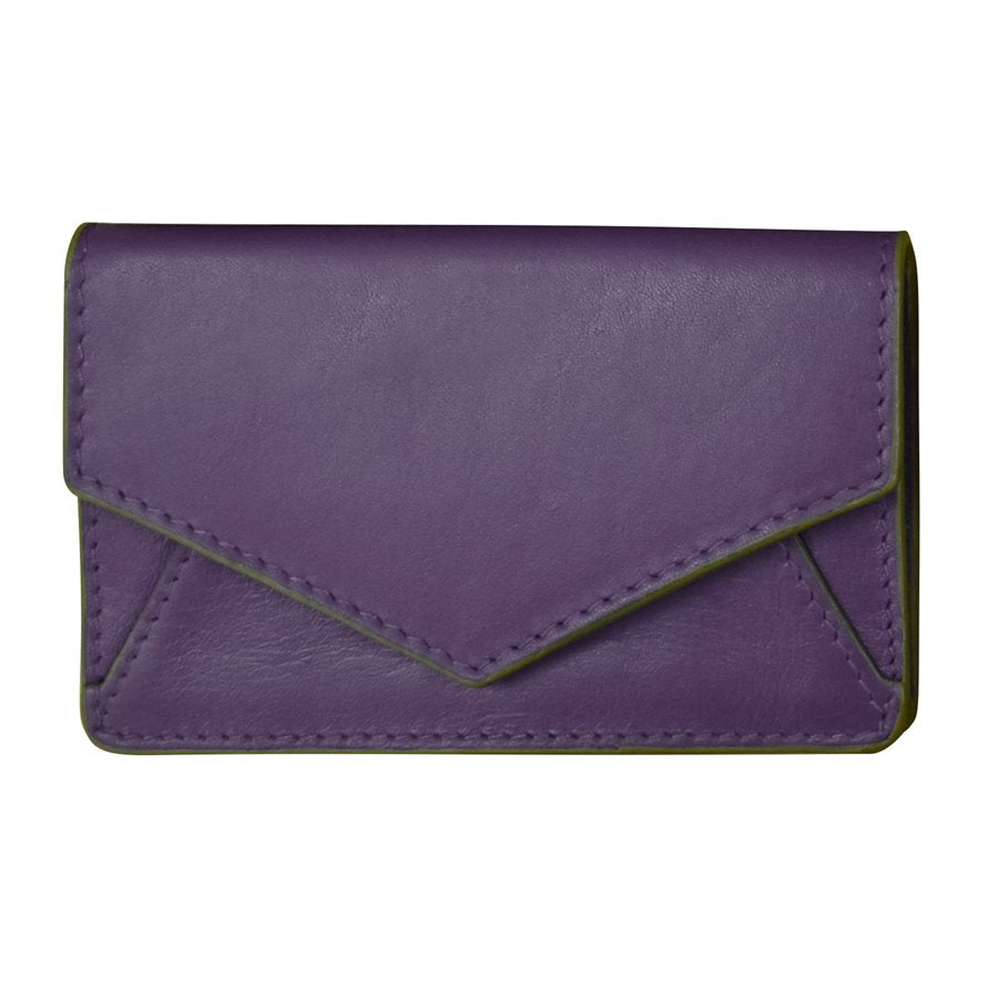 Purple Envelope Business Card Wallet