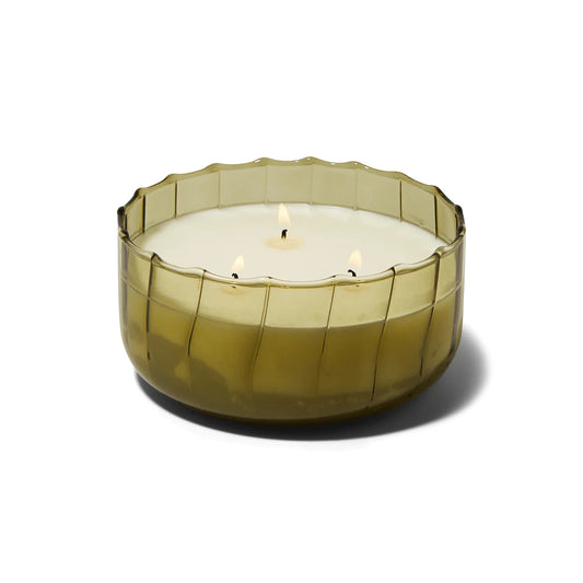 Secret Garden Ripple Glass Candle