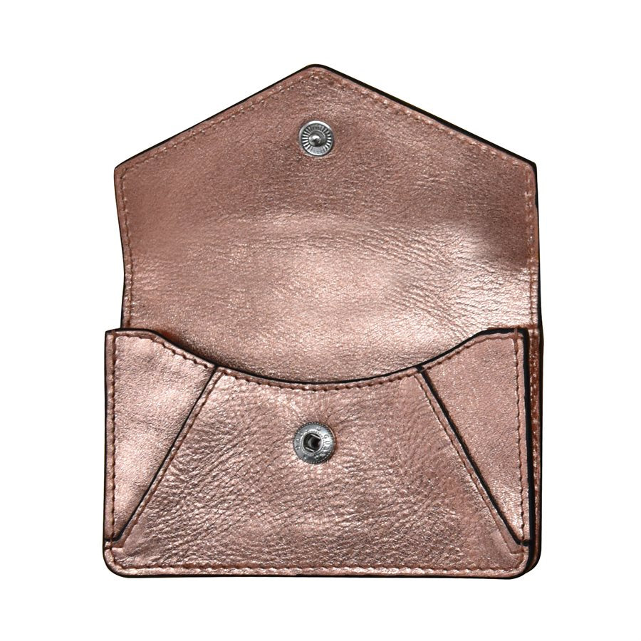 Rose Gold Envelope Business Card Wallet