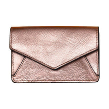 Load image into Gallery viewer, Rose Gold Envelope Business Card Wallet