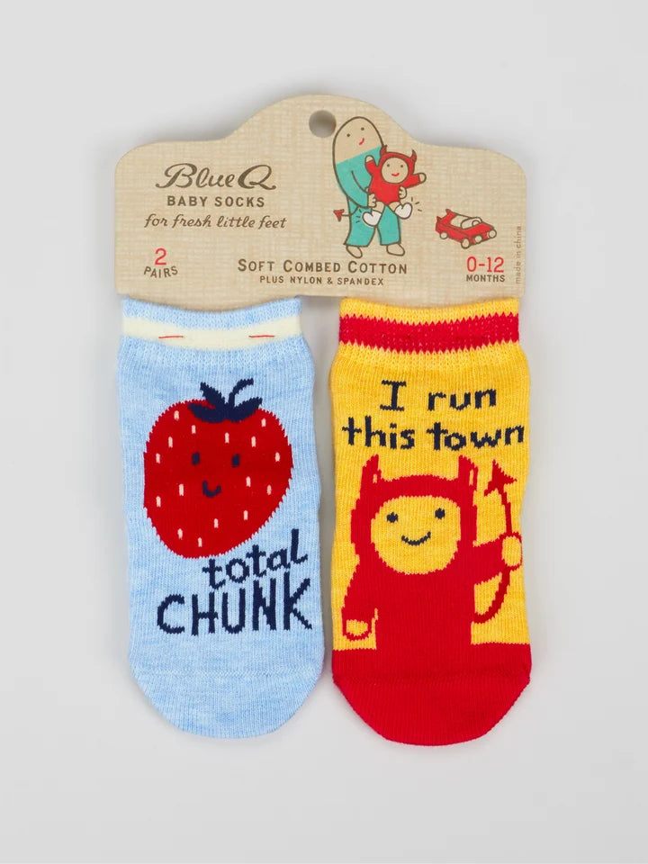 Chunk/Run This Town Baby Socks