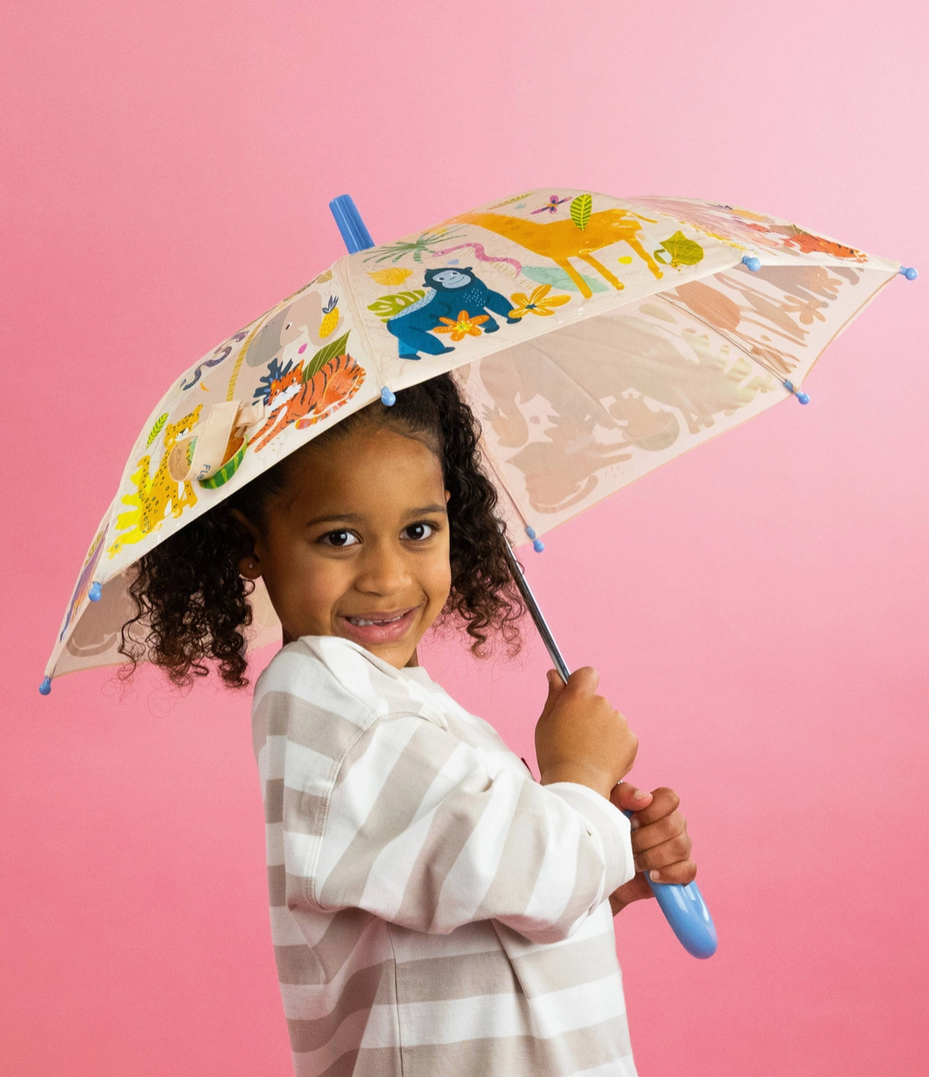 Jungle Animals Color Changing Umbrella