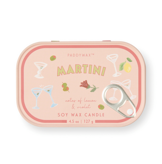 Martini Bistro Candle Tin