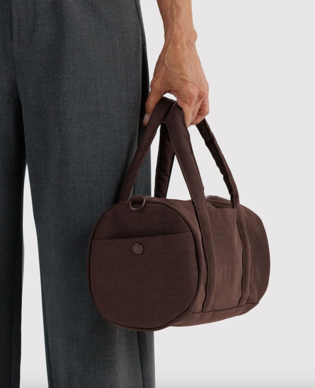Coffee Nylon Duffle Bag