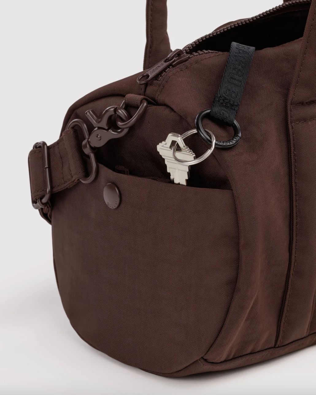 Coffee Nylon Duffle Bag