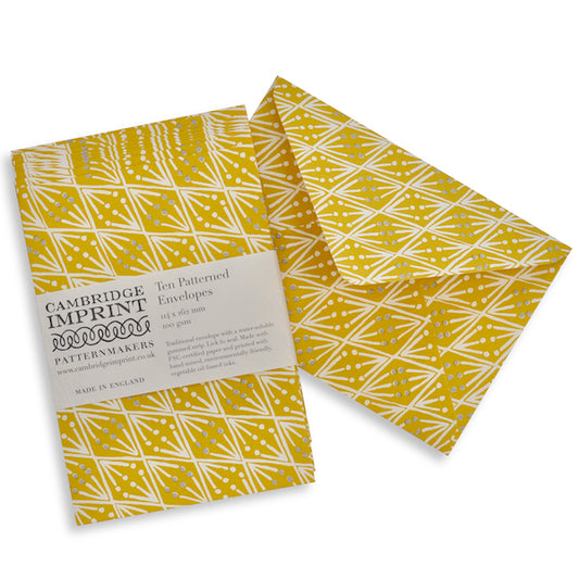 Selvedge Mustard Envelope Set