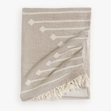 Load image into Gallery viewer, Beige Reversible Arrow Throw