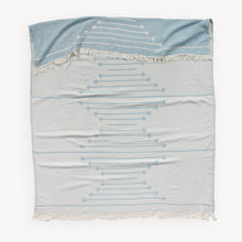 Load image into Gallery viewer, Coastal Blue Reversible Arrow Throw