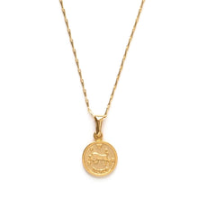 Load image into Gallery viewer, Taurus Zodiac Medallion Necklace