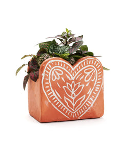 Vasanta Heart Terracotta Planter