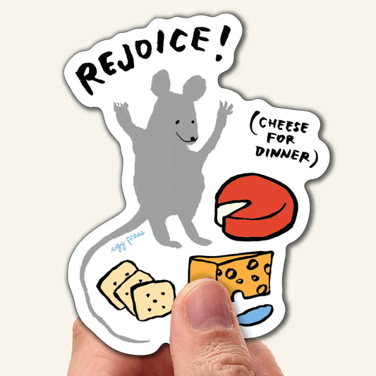 Mouse and Cheese Sticker