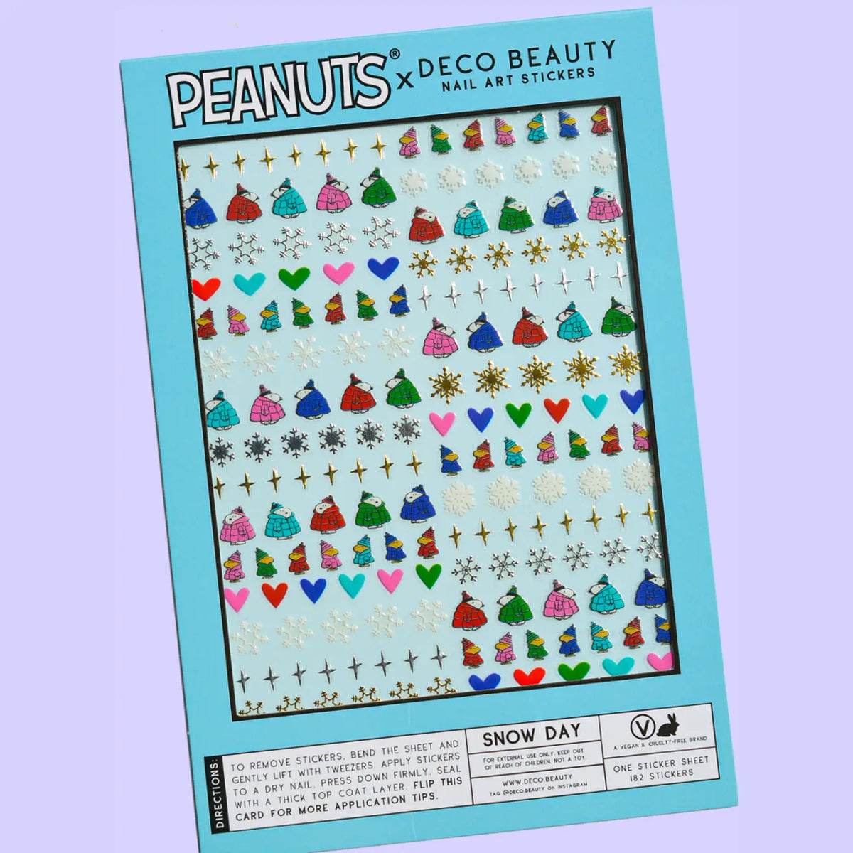 Peanuts Snow Day Nail Stickers