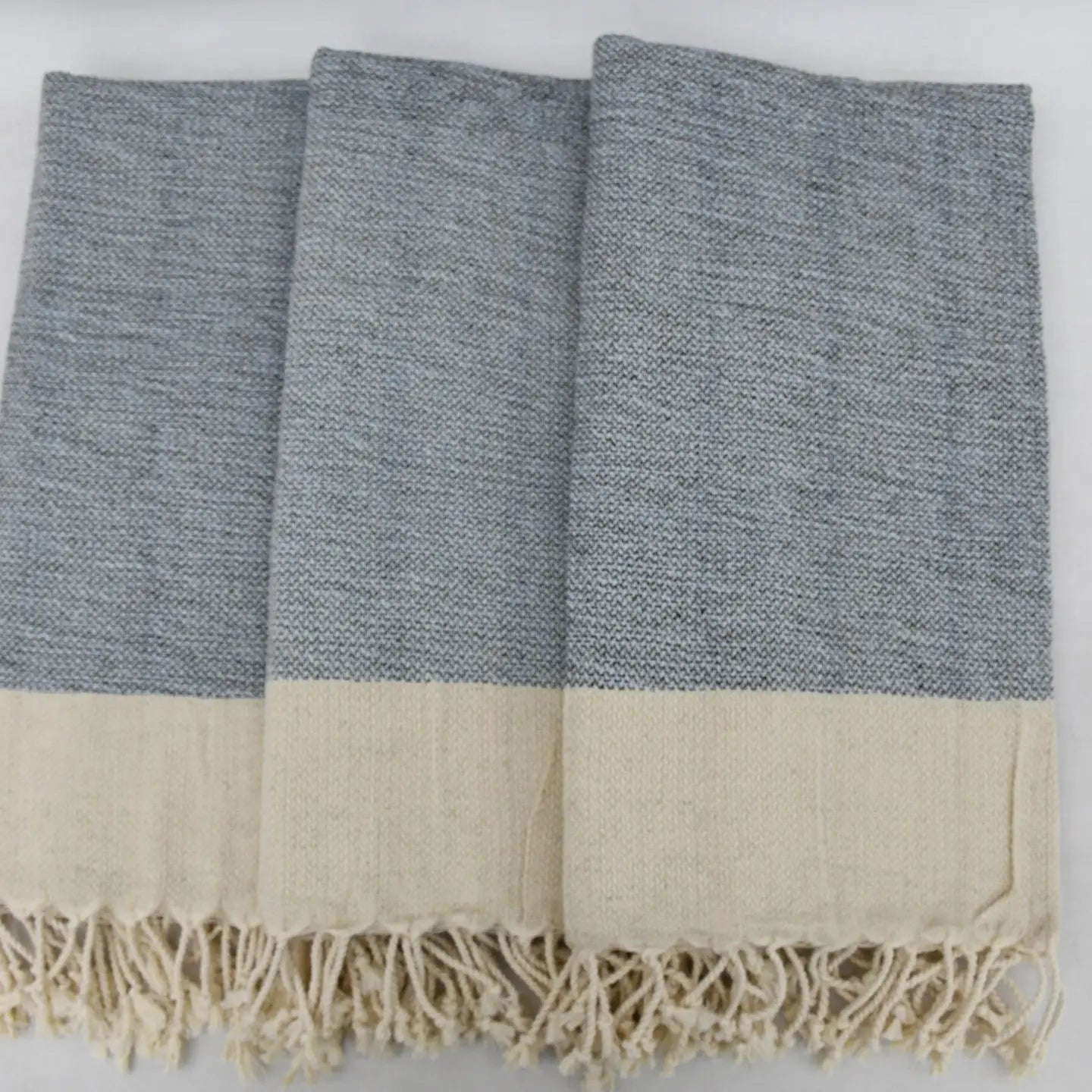 Blue Organic Cotton Turkish Bath Towel