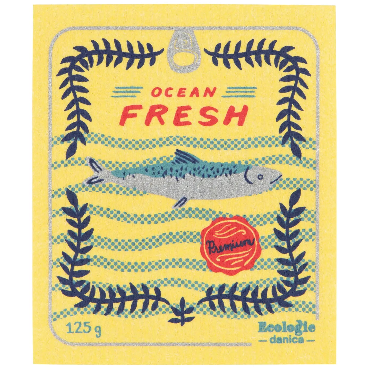 Tinned Fish Swedish Dishcloth