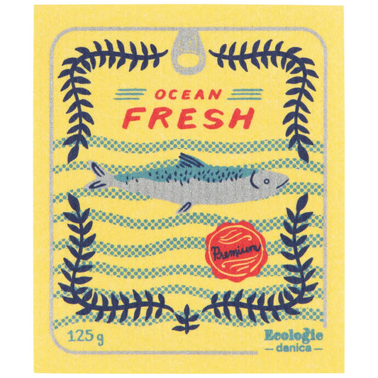 Tinned Fish Swedish Dishcloth