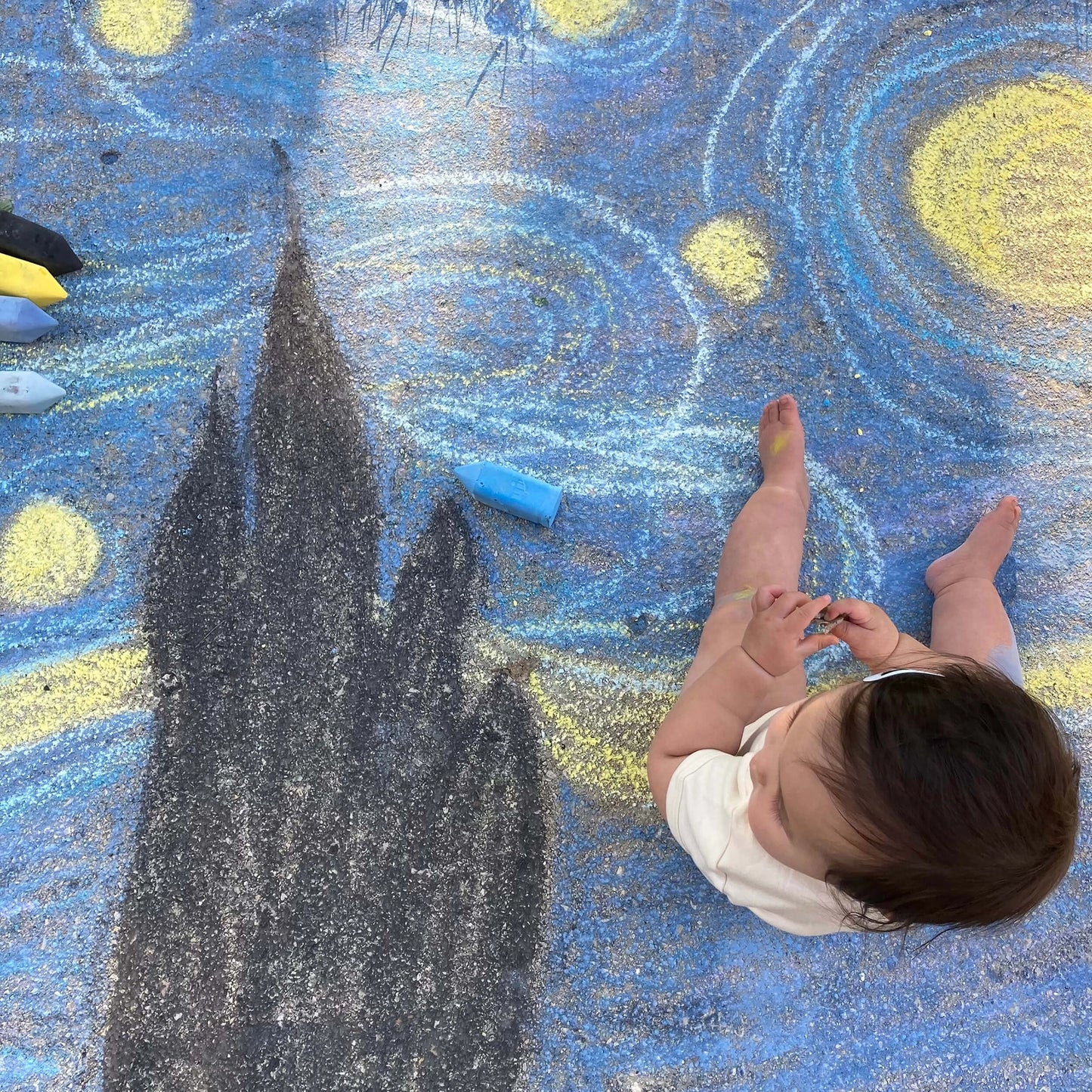 Chunky Sidewalk Chalk - Starry Night