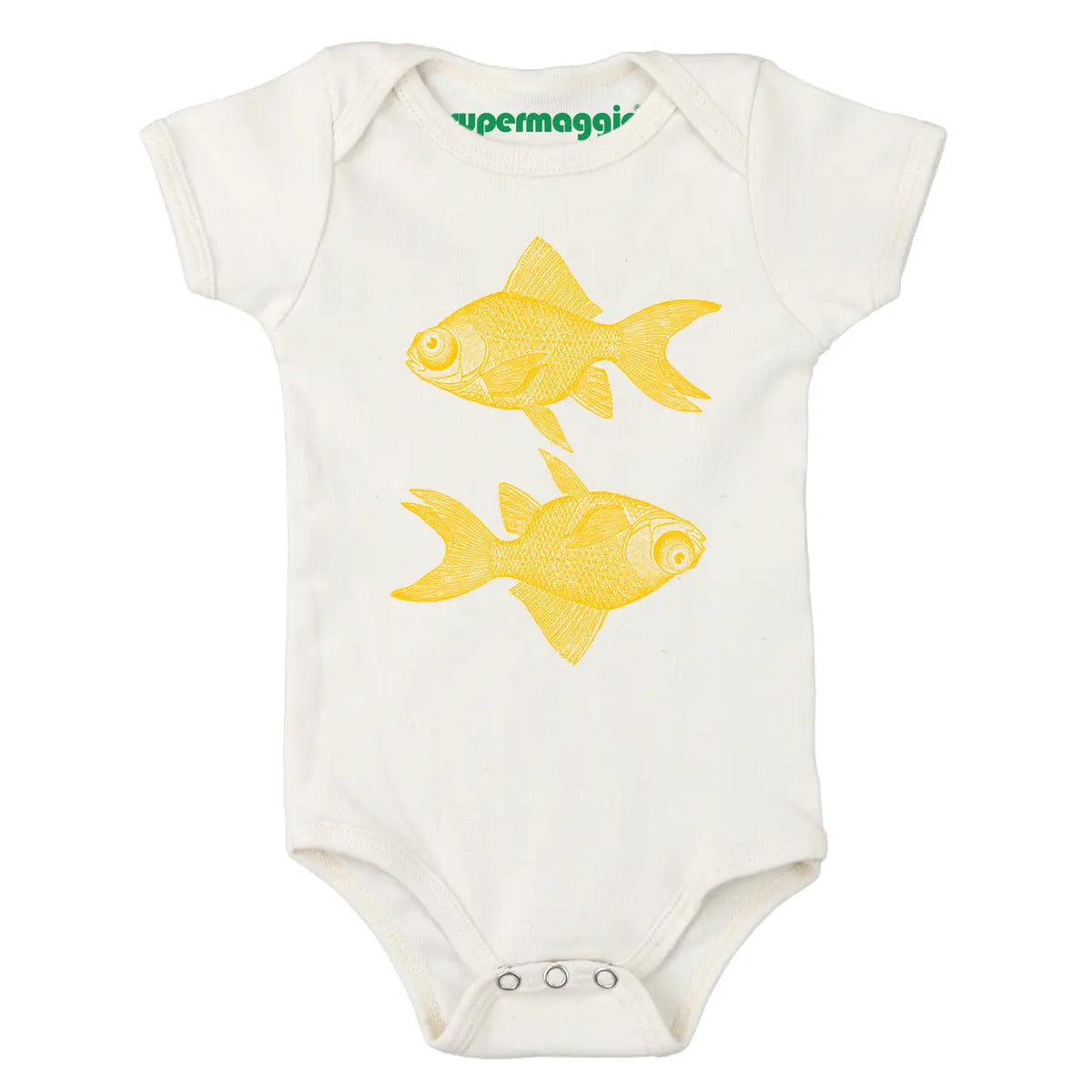 Double Goldfish Organic Onesie
