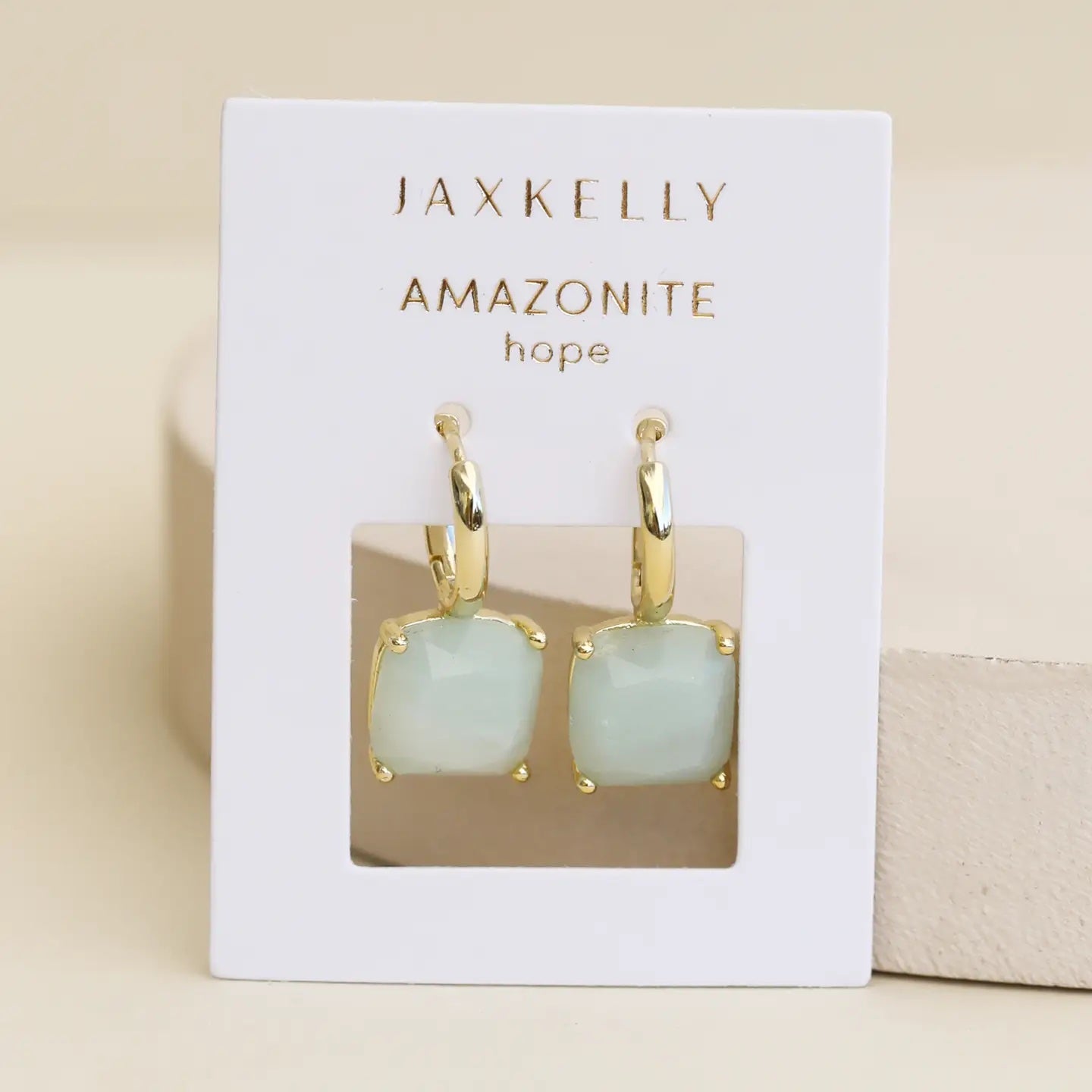 Amazonite Gemstone Mini Drop Earrings