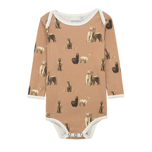 Alpaca Organic Long Sleeve Onesie