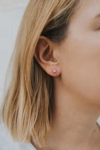 Amazonite Huggie Earrings