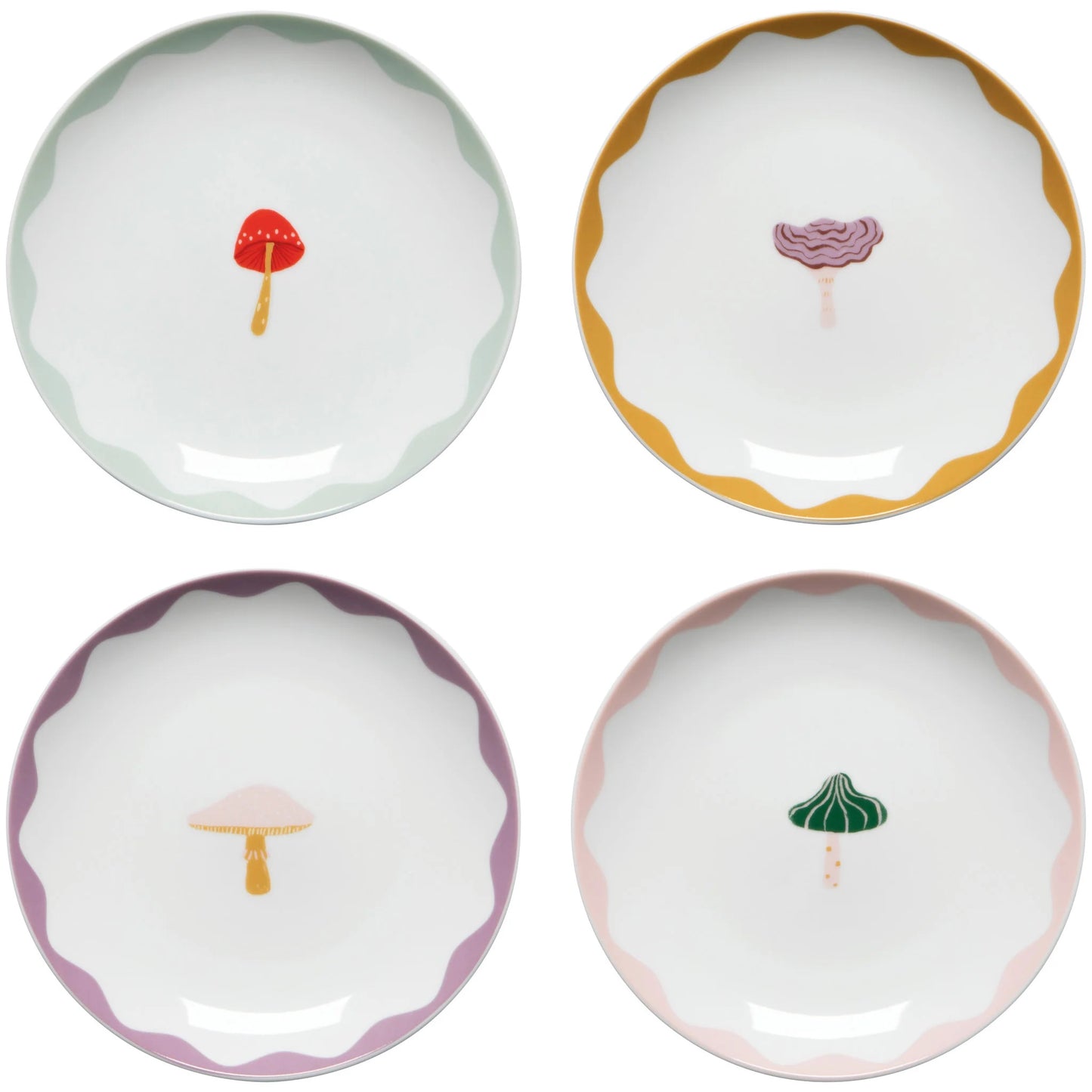 Mushroom Gems Appetizer Plates