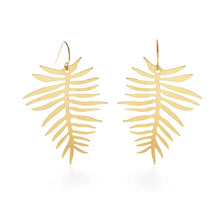 Load image into Gallery viewer, Areca Palm Leaf Earrings