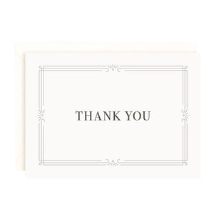 Thank You Art Deco Frame Boxed Notecards