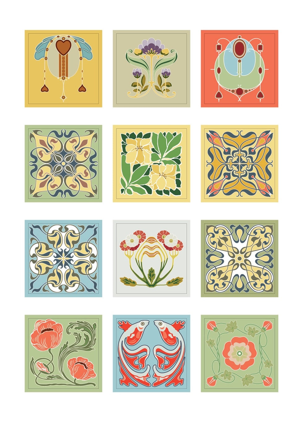 Art Nouveau Label, Sticker, and Tape Book