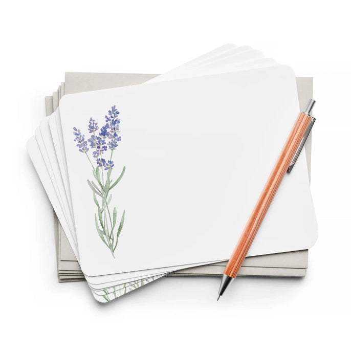 Lavender Flat Boxed Notecards