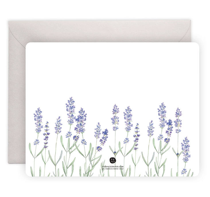 Lavender Flat Boxed Notecards