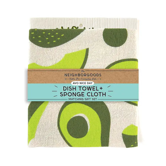 Avo Nice Day Swedish Dish Cloth & Tea Towel Set