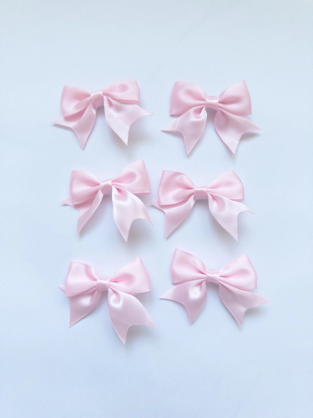 Pink Bow Hair Clip Set