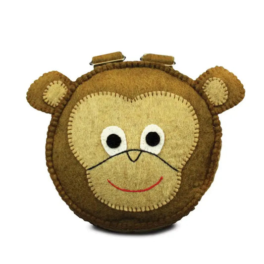 Felted Monkey Toddler Backpack