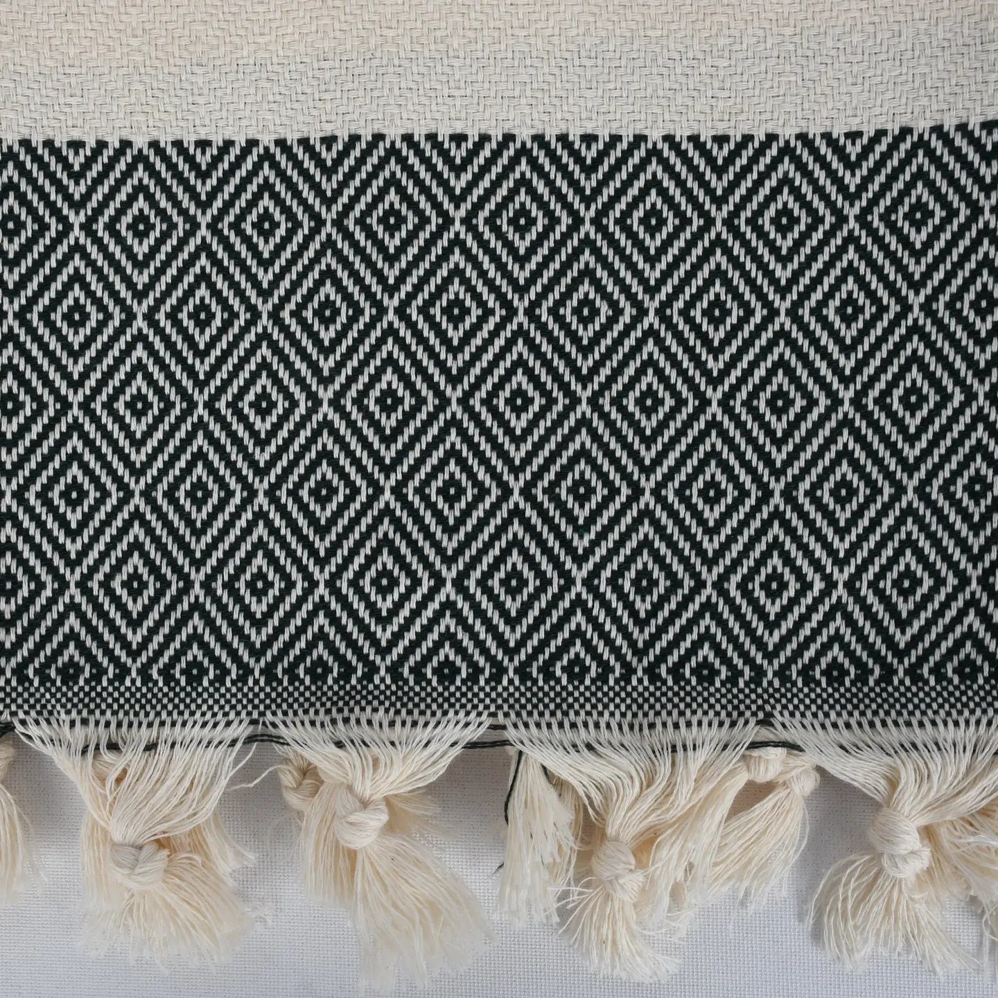 Black Diamond Turkish Hand Towel