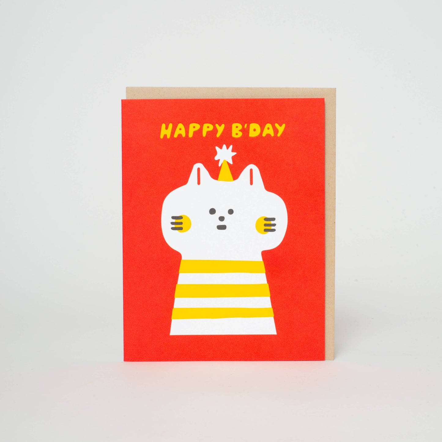 Birthday Kitty Greeting Card