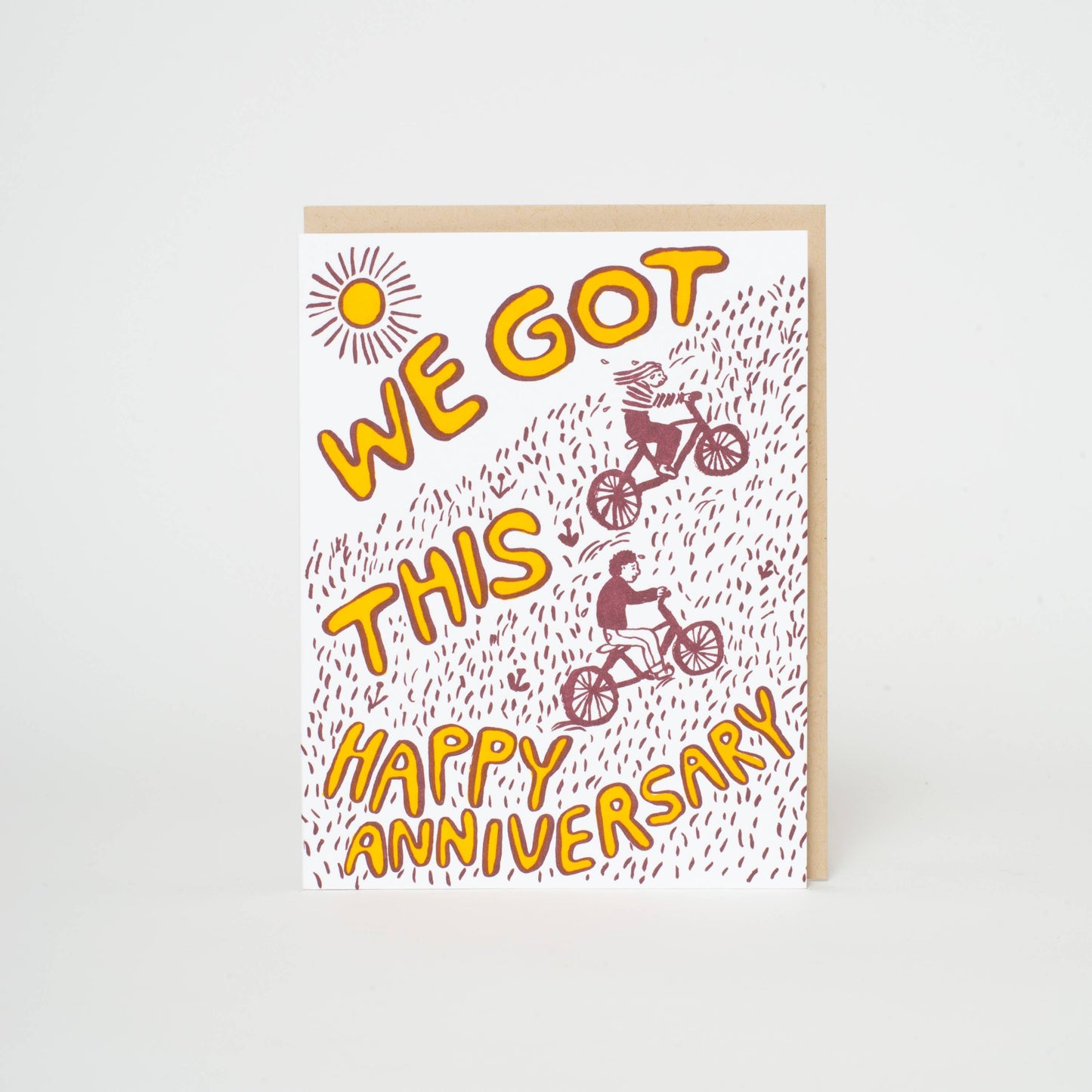 We Got This Anniversary Bikes Greeting Card