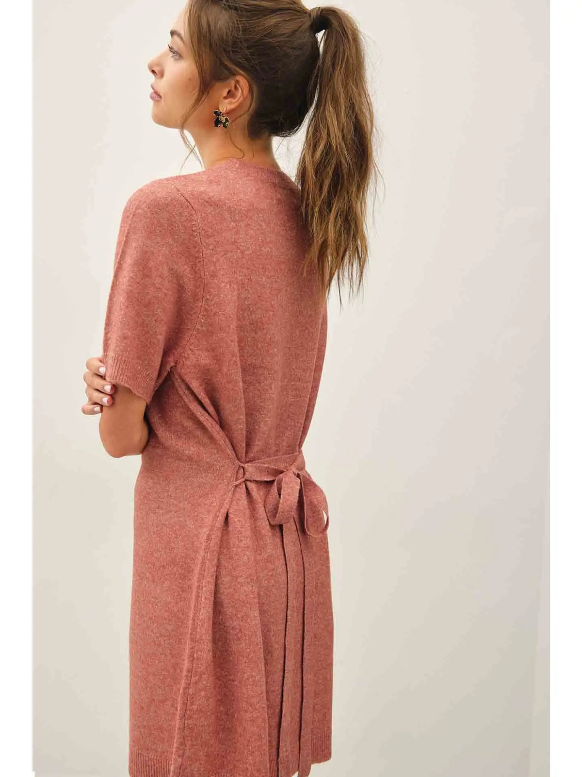 Short Sleeve Knit Dress