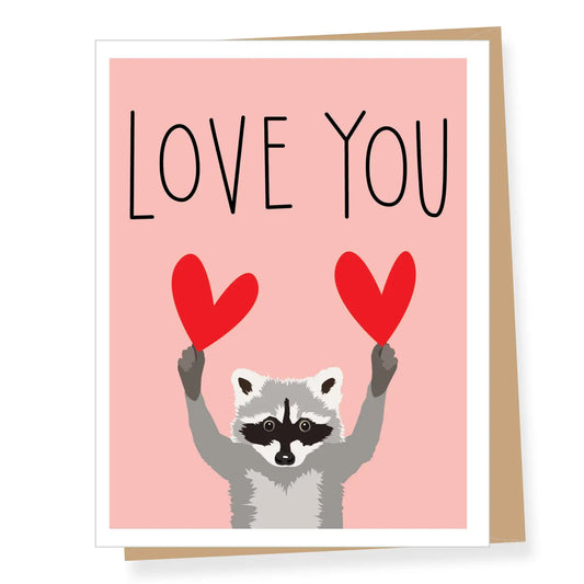 Raccoon Love You Card