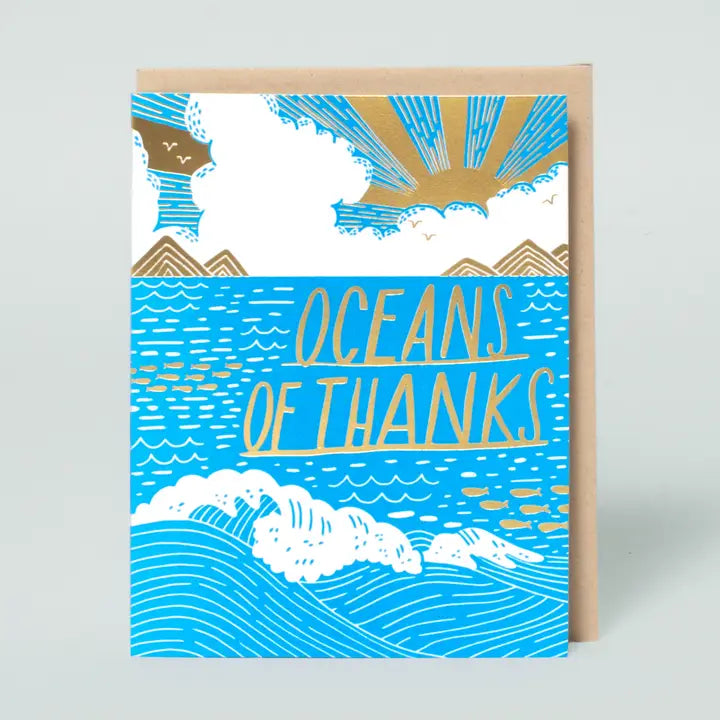 Ocean of Thanks Thank You Card