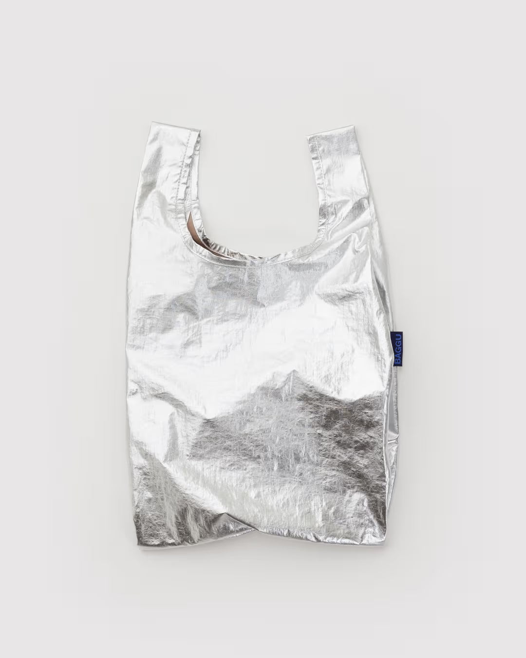 Chrome Metallic Baggu Reusable Bag