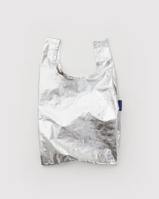 Chrome Metallic Baggu Reusable Bag
